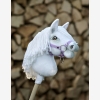 Hobby Horse Steckenpferd Pferd am Stiel Premium - weißes Pferd A4