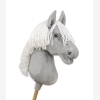 Hobby Horse Großes Pferd auf Stock Premium - graues Pferd A3