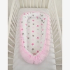 Babynest Kokon - Sternen grau-rosa/grau