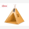 Teepee Kinderspiel-Zelt für Kinder + Spielmatte+ Schmuckfedern - honiggelb