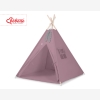 Teepee Kinderspiel-Zelt für Kinder + Spielmatte+ Schmuckfedern - pastellviolett