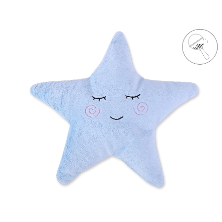 Kissen LITTLE STAR mit Rassel- blau