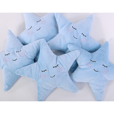 Kissen LITTLE STAR mit Rassel- blau