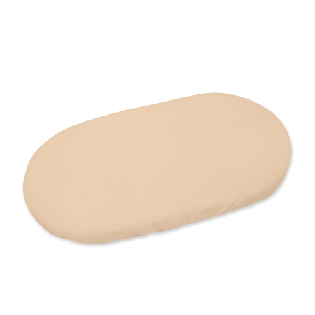 Spannbettlaken aus Baumwolle für Moseskorb 75x35 cm - beige