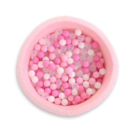 Ball-pit minky H-40 cm with balls 200pcs- pink