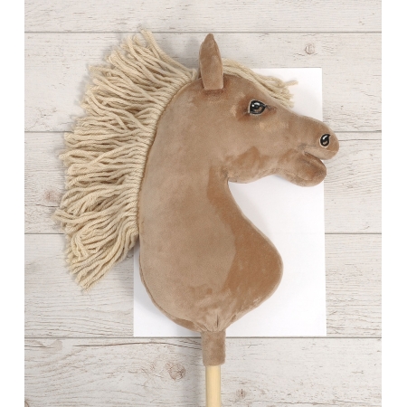 Hobby Horse Großes Pferd auf Stock Premium - Fuchspferd A3