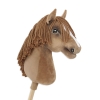 Hobby Horse Großes Pferd auf Stock Premium - helle Kastanie Pferd A3