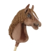 Hobby Horse Großes Pferd auf Stock Premium - dunkle Kastanie Pferd A3