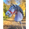 Hobby Horse Großes Pferd auf Stock Premium - graues Pferd II A3