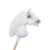 Hobby Horse Steckenpferd Pferd am Stiel Premium - weißes Pferd A4