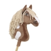 Hobby Horse Großes Pferd auf Stock Premium - western III braunes Pferd A3