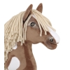 Hobby Horse Großes Pferd auf Stock Premium - western III braunes Pferd A3