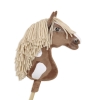 Hobby Horse Großes Pferd auf Stock Premium - western III braunes Pferd A3