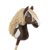 Hobby Horse Großes Pferd auf Stock Premium - western IV dunkelbraunes Pferd A3