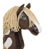 Hobby Horse Großes Pferd auf Stock Premium - western IV dunkelbraunes Pferd A3