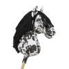 Hobby Horse Großes Pferd auf Stock Premium - Tarant Pferd mit schwarzer Mähne A3