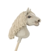 Hobby Horse Steckenpferd Pferd am Stiel Premium - Cremello Pferd A4