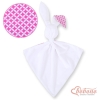 Schmusetuch Hase Kuscheltuch   doppelseitig - Rosette rosa