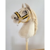 Die Verstellbare Halfter für Hobby Horse A3 - honey yellow mit schwarz Pelz