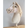 Die Verstellbare Halfter für Hobby Horse A3 - powder pink mit weißem Pelz