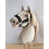 Die Verstellbare Halfter für Hobby Horse A3 - khaki mit schwarz Pelz