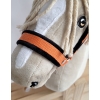 Die Verstellbare Halfter für Hobby Horse A3 - orange mit schwarz Pelz