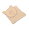 Decke mit Kissen - set 2tlg - beige