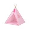 Teepee Kinderspiel-Zelt für Kinder + Spielmatte + Kissen + Schmuckfedern - rosa