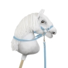 Hobby Horse Gurtbandzügel für Pferdehalfter - hellblau