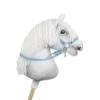 Hobby Horse Gurtbandzügel für Pferdehalfter - hellblau