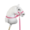 Hobby Horse Gurtbandzügel für Pferdehalfter - dunkelrosa