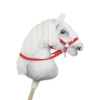 Hobby Horse Gurtbandzügel für Pferdehalfter - rot