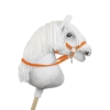 Hobby Horse Gurtbandzügel für Pferdehalfter - orange