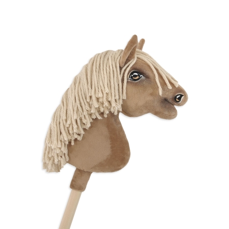 Hobby Horse Steckenpferd Pferd am Stiel Premium - Palomino Pferd A4