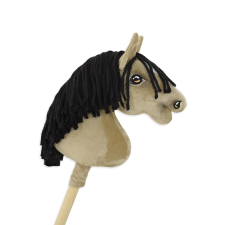 Hobby Horse Steckenpferd Pferd am Stiel Premium -graubraunes A4