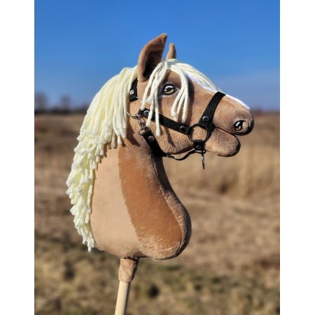 Hobby Horse Großes Pferd auf Stock Premium - haflinger Pferd A3