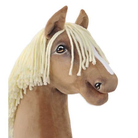 Hobby Horse Großes Pferd auf Stock Premium - haflinger Pferd A3