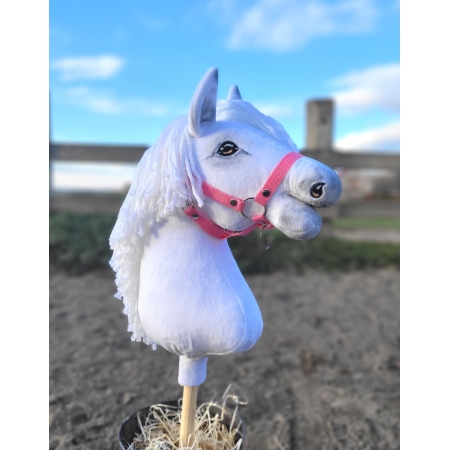 Hobby Horse Großes Pferd auf Stock Premium - weiß Pferd A3