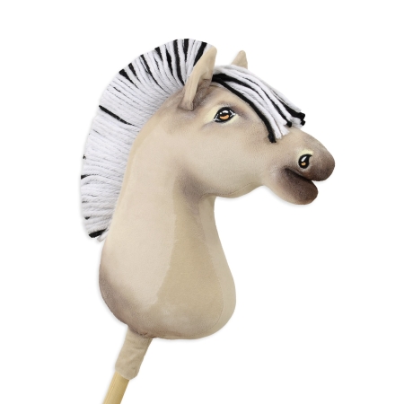 Hobby Horse Großes Pferd auf Stock Premium - fjord horse fjordhest A3