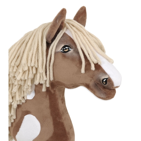 Hobby Horse Großes Pferd auf Stock Premium - western III braunes Pferd A3