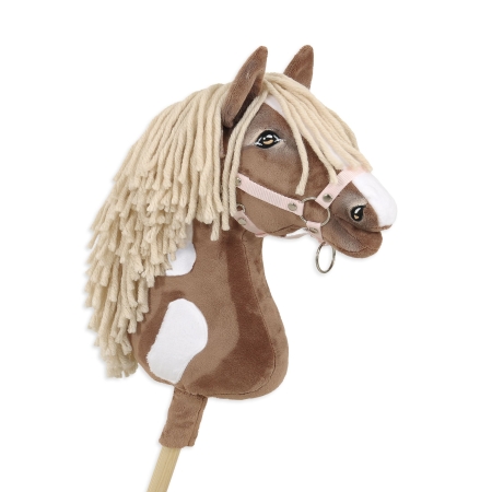 Hobby Horse Großes Pferd auf Stock Premium - western III braunes Pferd A3