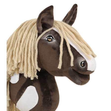 Hobby Horse Steckenpferd Pferd am Stiel Premium - western IV dunkelbraunes Pferd A4