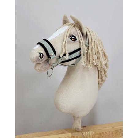 Die Verstellbare Halfter für Hobby Horse A3 - sage mit schwarz Pelz